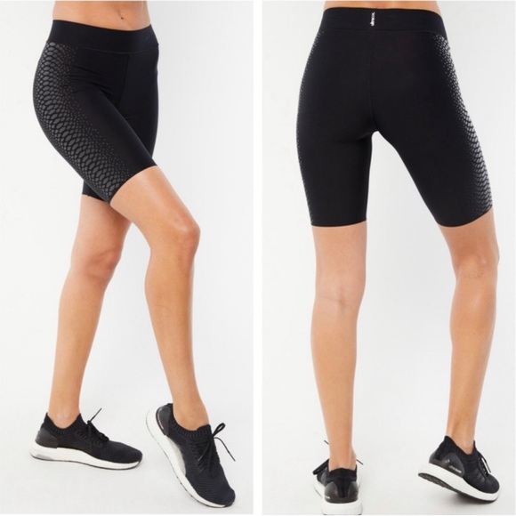 Ultracor Aero Boa Snake Print Biker Shorts Black